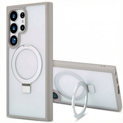 Accezz Ring Stand Backcover met MagSafe voor de Samsung Galaxy S24 Ultra - Grijs Accezz Ring Stand Backcover met MagSafe voor de Samsung Galaxy S24 Ultra - Grijs
