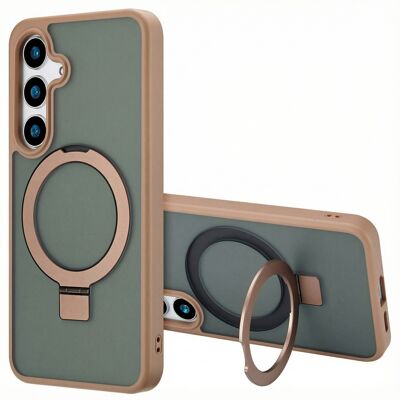 Accezz Ring Stand Backcover met MagSafe voor de Samsung Galaxy S24 Plus - Bruin Accezz Ring Stand Backcover met MagSafe voor de Samsung Galaxy S24 Plus - Bruin