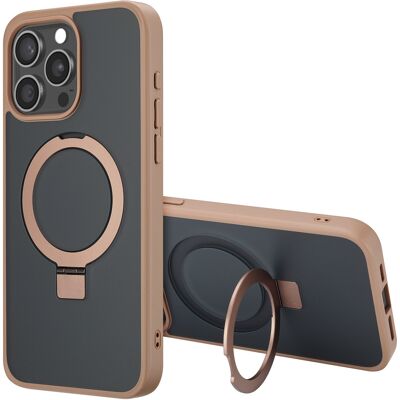 Accezz Ring Stand Backcover met MagSafe voor de Apple iPhone 15 Pro Max - Bruin Accezz Ring Stand Backcover met MagSafe voor de Apple iPhone 15 Pro Max - Bruin