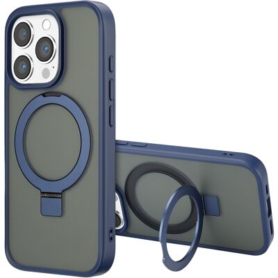 Accezz Ring Stand Backcover met MagSafe voor de Apple iPhone 16 Pro Max - Blauw Accezz Ring Stand Backcover met MagSafe voor de Apple iPhone 16 Pro Max - Blauw