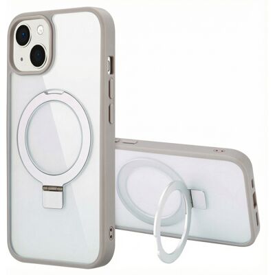 Accezz Ring Stand Backcover met MagSafe voor de Apple iPhone 13 - Grijs Accezz Ring Stand Backcover met MagSafe voor de Apple iPhone 13 - Grijs