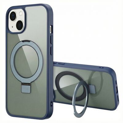 Accezz Ring Stand Backcover met MagSafe voor de Apple iPhone 13 - Blauw Accezz Ring Stand Backcover met MagSafe voor de Apple iPhone 13 - Blauw