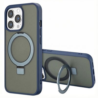 Accezz Ring Stand Backcover met MagSafe voor de Apple iPhone 13 Pro - Blauw Accezz Ring Stand Backcover met MagSafe voor de Apple iPhone 13 Pro - Blauw
