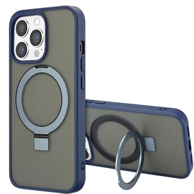 Accezz Ring Stand Backcover met MagSafe voor de Apple iPhone 13 Pro Max - Blauw Accezz Ring Stand Backcover met MagSafe voor de Apple iPhone 13 Pro Max - Blauw