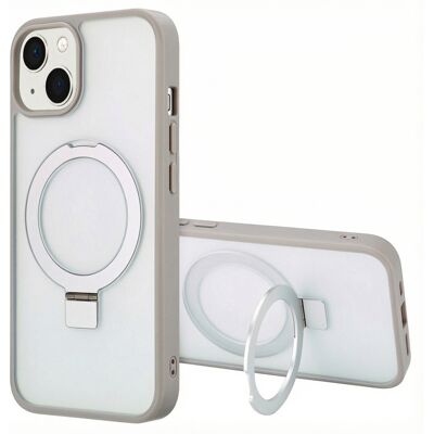 Accezz Ring Stand Backcover met MagSafe voor de Apple iPhone 14 - Grijs Accezz Ring Stand Backcover met MagSafe voor de Apple iPhone 14 - Grijs