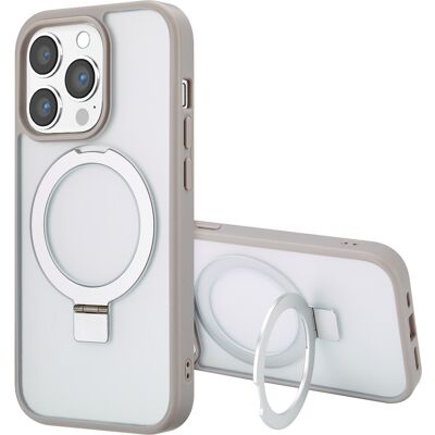 Accezz Ring Stand Backcover met MagSafe voor de Apple iPhone 14 Pro Max - Grijs Accezz Ring Stand Backcover met MagSafe voor de Apple iPhone 14 Pro Max - Grijs