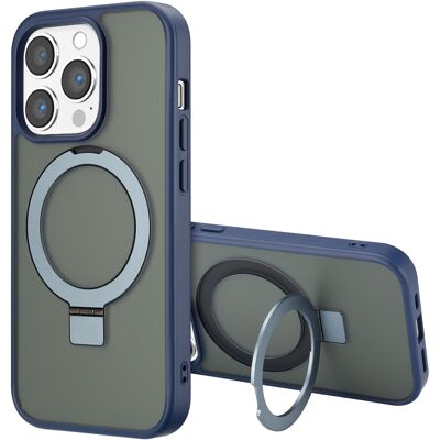 Accezz Ring Stand Backcover met MagSafe voor de Apple iPhone 14 Pro Max - Blauw Accezz Ring Stand Backcover met MagSafe voor de Apple iPhone 14 Pro Max - Blauw