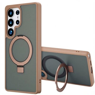 Accezz Ring Stand Backcover met MagSafe voor de Samsung Galaxy S25 Ultra - Bruin Accezz Ring Stand Backcover met MagSafe voor de Samsung Galaxy S25 Ultra - Bruin