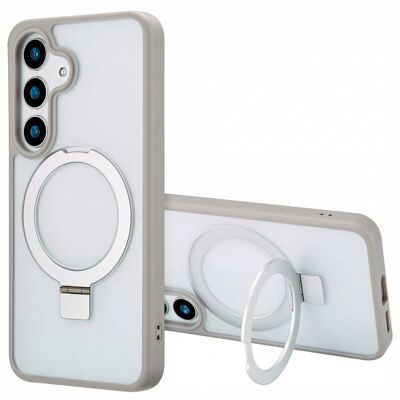 Accezz Ring Stand Backcover met MagSafe voor de Samsung Galaxy S25 Plus - Grijs Accezz Ring Stand Backcover met MagSafe voor de Samsung Galaxy S25 Plus - Grijs