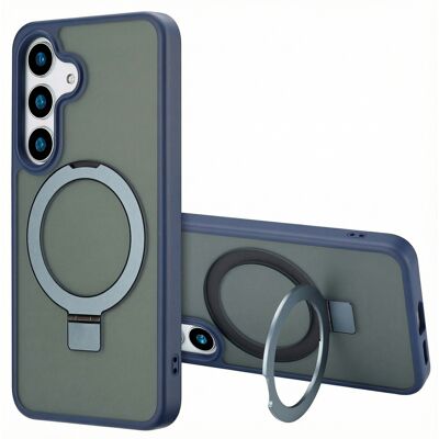 Accezz Ring Stand Backcover met MagSafe voor de Samsung Galaxy S25 Plus - Blauw Accezz Ring Stand Backcover met MagSafe voor de Samsung Galaxy S25 Plus - Blauw