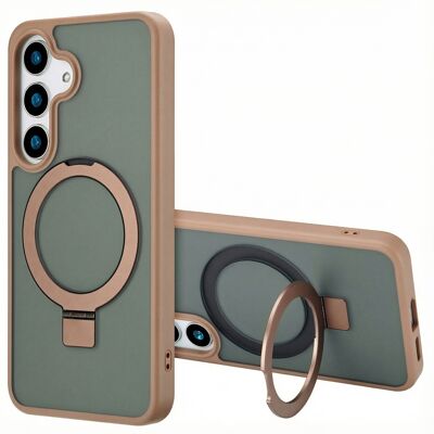 Accezz Ring Stand Backcover met MagSafe voor de Samsung Galaxy S25 Plus - Bruin Accezz Ring Stand Backcover met MagSafe voor de Samsung Galaxy S25 Plus - Bruin
