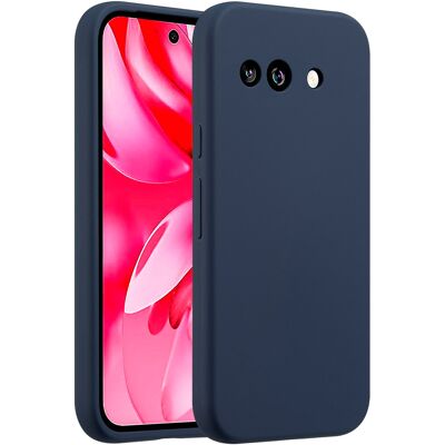 Accezz Liquid Silicone Backcover voor de Google Pixel 9A - Donkerblauw Accezz Liquid Silicone Backcover voor de Google Pixel 9A - Donkerblauw