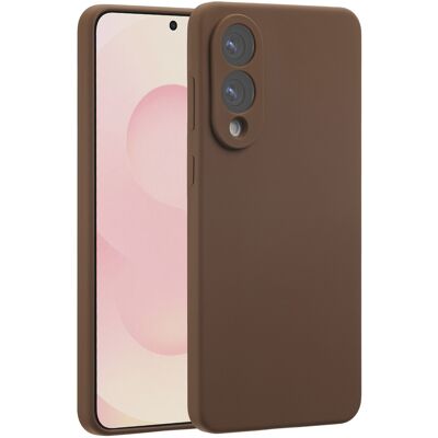 Accezz Liquid Silicone Backcover met MagSafe voor de Samsung Galaxy S25 Edge - New Tea Brown Accezz Liquid Silicone Backcover met MagSafe voor de Samsung Galaxy S25 Edge - New Tea Brown