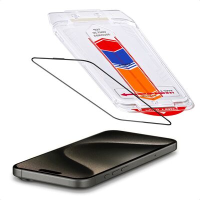 Accezz Gehard Glas Screenprotector + Applicator voor de Apple iPhone 15 Pro Accezz Gehard Glas Screenprotector + Applicator voor de Apple iPhone 15 Pro