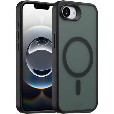 Accezz Rugged Frosted MagSafe Backcover voor de Apple iPhone 17e / 16e - Zwart Accezz Rugged Frosted MagSafe Backcover voor de Apple iPhone 17e / 16e - Zwart