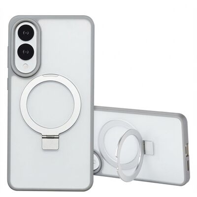 Accezz Ring Stand Backcover met MagSafe voor de Samsung Galaxy S25 Edge - Grijs Accezz Ring Stand Backcover met MagSafe voor de Samsung Galaxy S25 Edge - Grijs