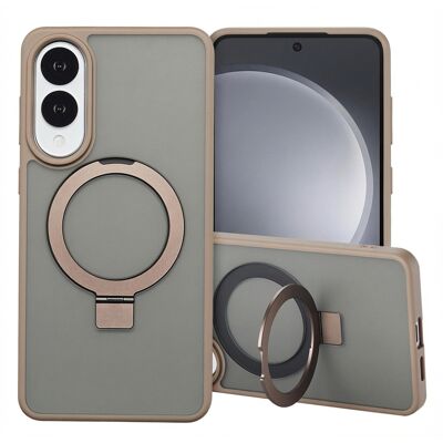 Accezz Ring Stand Backcover met MagSafe voor de Samsung Galaxy S25 Edge - Bruin Accezz Ring Stand Backcover met MagSafe voor de Samsung Galaxy S25 Edge - Bruin
