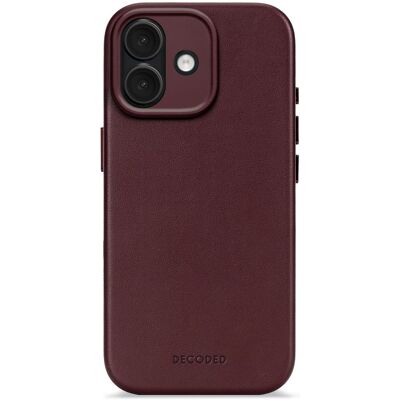 Decoded Leather Backcover MagSafe voor de Apple iPhone 17 - Burgundy Decoded Leather Backcover MagSafe voor de Apple iPhone 17 - Burgundy