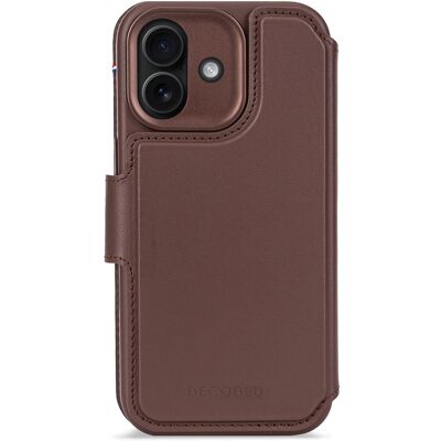 Decoded 2 in 1 Leather Detachable Wallet MagSafe voor de Apple iPhone 17 - Chocolate Brown Decoded 2 in 1 Leather Detachable Wallet MagSafe voor de Apple iPhone 17 - Chocolate Brown