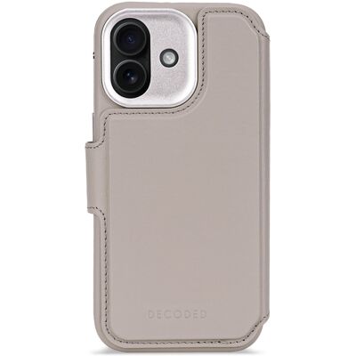 Decoded 2 in 1 Leather Detachable Wallet MagSafe voor de Apple iPhone 17 - Solid Clay Decoded 2 in 1 Leather Detachable Wallet MagSafe voor de Apple iPhone 17 - Solid Clay