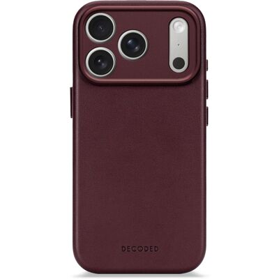 Decoded Leather Backcover MagSafe voor de Apple iPhone 17 Pro Max - Burgundy Decoded Leather Backcover MagSafe voor de Apple iPhone 17 Pro Max - Burgundy