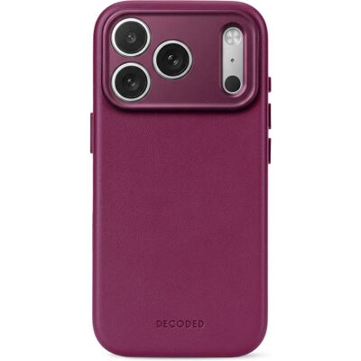 Decoded Leather Backcover MagSafe voor de Apple iPhone 18 Pro / 17 Pro - Aubergine Decoded Leather Backcover MagSafe voor de Apple iPhone 18 Pro / 17 Pro - Aubergine