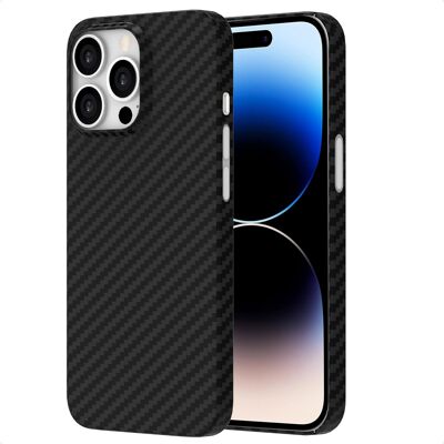 Accezz MagSafe Kevlar® Backcover voor de Apple iPhone 14 Pro - Zwart Accezz MagSafe Kevlar® Backcover voor de Apple iPhone 14 Pro - Zwart