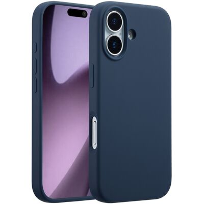 Accezz Liquid Silicone Backcover met MagSafe voor de Apple iPhone 17 - Donkerblauw Accezz Liquid Silicone Backcover met MagSafe voor de Apple iPhone 17 - Donkerblauw