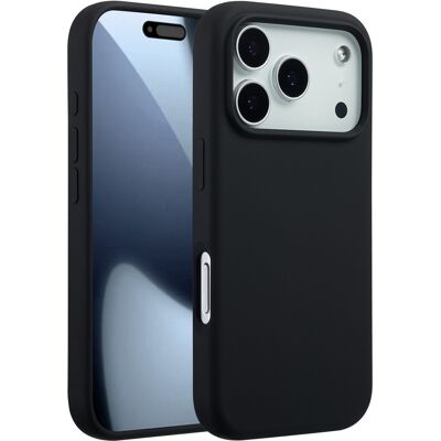 Accezz Liquid Silicone Backcover met MagSafe voor de Apple iPhone 17 Pro - Zwart Accezz Liquid Silicone Backcover met MagSafe voor de Apple iPhone 17 Pro - Zwart