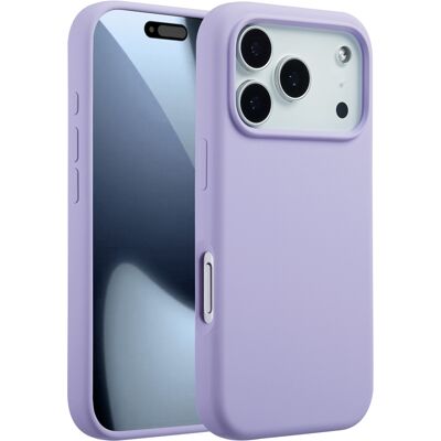 Accezz Liquid Silicone Backcover met MagSafe voor de Apple iPhone 17 Pro - Lavender Gray Accezz Liquid Silicone Backcover met MagSafe voor de Apple iPhone 17 Pro - Lavender Gray