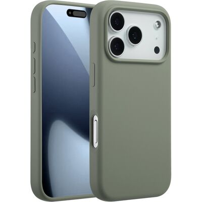 Accezz Liquid Silicone Backcover met MagSafe voor de Apple iPhone 17 Pro - Cooper Green Accezz Liquid Silicone Backcover met MagSafe voor de Apple iPhone 17 Pro - Cooper Green