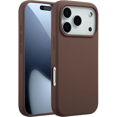 Accezz Liquid Silicone Backcover met MagSafe voor de Apple iPhone 17 Pro - New Tea Brown Accezz Liquid Silicone Backcover met MagSafe voor de Apple iPhone 17 Pro - New Tea Brown