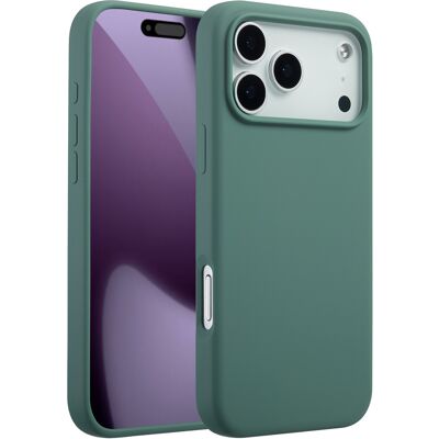 Accezz Liquid Silicone Backcover met MagSafe voor de Apple iPhone 17 Pro Max - Donkergroen Accezz Liquid Silicone Backcover met MagSafe voor de Apple iPhone 17 Pro Max - Donkergroen