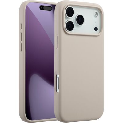 Accezz Liquid Silicone Backcover met MagSafe voor de Apple iPhone 17 Pro Max - Stone Accezz Liquid Silicone Backcover met MagSafe voor de Apple iPhone 17 Pro Max - Stone