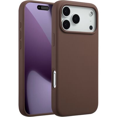 Accezz Liquid Silicone Backcover met MagSafe voor de Apple iPhone 17 Pro Max - New Tea Brown Accezz Liquid Silicone Backcover met MagSafe voor de Apple iPhone 17 Pro Max - New Tea Brown