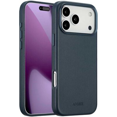 Accezz MagSafe Leather Backcover voor de Apple iPhone 17 Pro Max - Nightfall Blue Accezz MagSafe Leather Backcover voor de Apple iPhone 17 Pro Max - Nightfall Blue