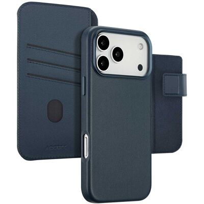 Accezz Leather Bookcase 2-in-1 met MagSafe voor de Apple iPhone 17 Pro Max - Nightfall Blue Accezz Leather Bookcase 2-in-1 met MagSafe voor de Apple iPhone 17 Pro Max - Nightfall Blue