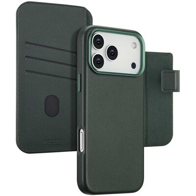 Accezz Leather Bookcase 2-in-1 met MagSafe voor de Apple iPhone 17 Pro Max - Cedar Green Accezz Leather Bookcase 2-in-1 met MagSafe voor de Apple iPhone 17 Pro Max - Cedar Green