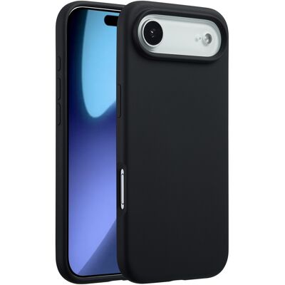 Accezz Liquid Silicone Backcover met MagSafe voor de Apple iPhone Air - Zwart Accezz Liquid Silicone Backcover met MagSafe voor de Apple iPhone Air - Zwart