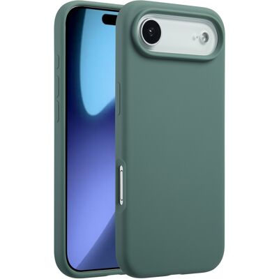 Accezz Liquid Silicone Backcover met MagSafe voor de Apple iPhone Air - Donkergroen Accezz Liquid Silicone Backcover met MagSafe voor de Apple iPhone Air - Donkergroen