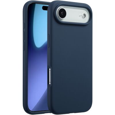 Accezz Liquid Silicone Backcover met MagSafe voor de Apple iPhone Air - Donkerblauw Accezz Liquid Silicone Backcover met MagSafe voor de Apple iPhone Air - Donkerblauw