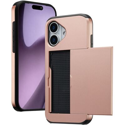imoshion Backcover met pasjeshouder voor de Apple iPhone 17 - Rosé Goud imoshion Backcover met pasjeshouder voor de Apple iPhone 17 - Rosé Goud