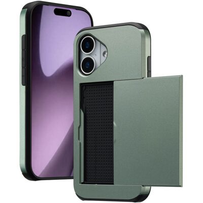 imoshion Backcover met pasjeshouder voor de Apple iPhone 17 - Groen imoshion Backcover met pasjeshouder voor de Apple iPhone 17 - Groen