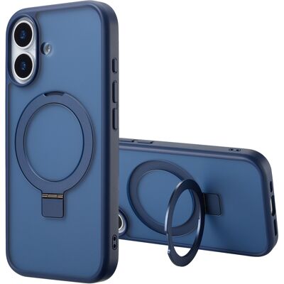 Accezz Ring Stand Backcover met MagSafe voor de Apple iPhone 17 - Blauw Accezz Ring Stand Backcover met MagSafe voor de Apple iPhone 17 - Blauw
