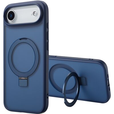 Accezz Ring Stand Backcover met MagSafe voor de Apple iPhone Air - Blauw Accezz Ring Stand Backcover met MagSafe voor de Apple iPhone Air - Blauw