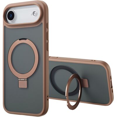 Accezz Ring Stand Backcover met MagSafe voor de Apple iPhone Air - Bruin Accezz Ring Stand Backcover met MagSafe voor de Apple iPhone Air - Bruin
