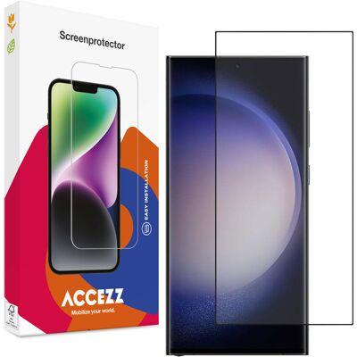 Accezz Gehard Glas Full Cover Screenprotector voor de Samsung Galaxy S23 Ultra Accezz Gehard Glas Full Cover Screenprotector voor de Samsung Galaxy S23 Ultra