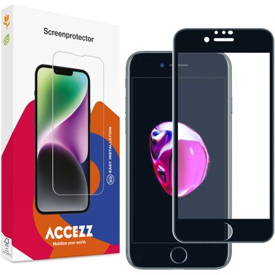 Accezz Gehard Glas Full Cover Screenprotector voor de Apple iPhone SE (2022 / 2020) / 8 / 7 / 6(s) Accezz Gehard Glas Full Cover Screenprotector voor de Apple iPhone SE (2022 / 2020) / 8 / 7 / 6(s)