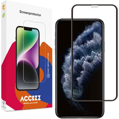 Accezz Gehard Glas Full Cover Screenprotector voor de Apple iPhone 11 Pro / Xs / X Accezz Gehard Glas Full Cover Screenprotector voor de Apple iPhone 11 Pro / Xs / X