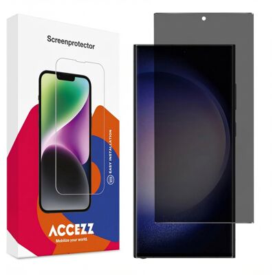 Accezz Gehard Glas Privacy Screenprotector voor de Samsung Galaxy S23 Ultra Accezz Gehard Glas Privacy Screenprotector voor de Samsung Galaxy S23 Ultra